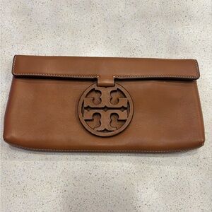 Tory Burch Camel/Tan Leather Clutch